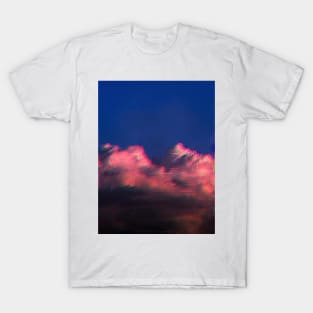 Glitched aesthetic pink clouds T-Shirt